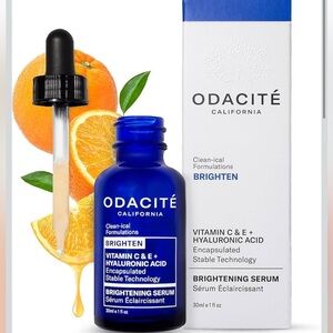 Odacite California Vitamin C & E Hyaluronic Acid Brightening Serum New in Box